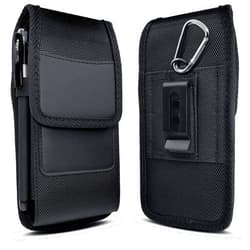 Meilib Holster for Samsung Galaxy S24+ Plus 5G, S24 FE, S23+, S23 FE, S22+, S21+, S20+, A54 A35 A25 Cell Phone Belt Holder with Clip, ID Card Slot Carrying Pouch Cover (Fits Otterbox Commuter Case)