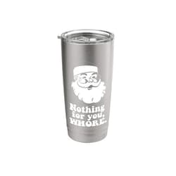 Funny Christmas HO HOE HOES Elf Memes Nothing for you, WHORE Vintage Santa Claus Christmas Meme Stainless Steel Insulated Tumbler