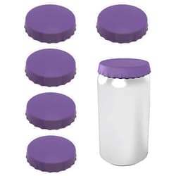 Gadgetime USA Silicone Can Lids - Silicone Can Lids (Pack of 6) - Can Covers for Soda & Drink Cans - Beverage Can Lid Cover for Fizz Protection - BPA-Free & Dishwasher Safe - Can Caps (Purple)