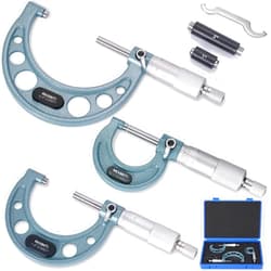 REXBETI 3Pcs Outside Micrometer Set, 0-3
