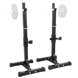 ZENY Adjustable Squat Barbell Rack Stand, Bench Press Rack for Home Gym Strength Training, Max Load 550LB
