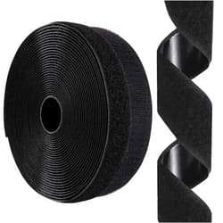 SOURRI 1 Inch x 26 Feet Hook and Loop Tape Sticky Back Fastener Roll, Nylon Self Adhesive Heavy Duty Strips Fastener for Home Office School Car and Crafting Organization