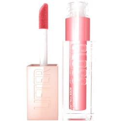 Maybelline Lifter Gloss, Hydrating Lip Gloss with Hyaluronic Acid, High Shine for Plumper Looking Lips, Silk, Warm Mauve Neutral, 0.18 Ounce