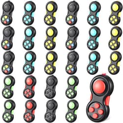 Junkin 30 Pcs Pad Mini Controller Handheld Game Controller Toy 8 Functions Clicker Classic Controller Game Pad for Adult Teens Anxiety and Stress Relief (Simple Style)