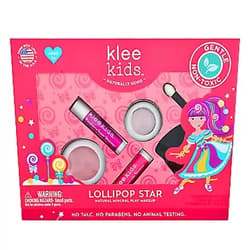 Klee Naturals Luna Star Naturals Klee Kids 4 PC Makeup Up Kits with Compacts (Lollipop Star)