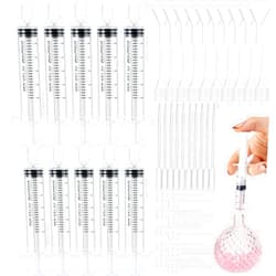 Geiserailie 50 Pcs Perfume Refill Pump Tools Perfume Dispenser Transfer Kit Include Funnels, Dispenser Pumps, Syringes, Droppers and Squeeze Droppers 10 Pcs Each for Liquid Small Atomizer Bottle