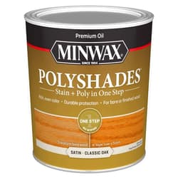 Minwax PolyShades Wood Stain + Polyurethane Finish – Quart, Classic Oak, Satin