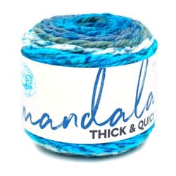 Lion Brand Yarn Mandala Thick & Quick Bulky Yarn, Labyrinth, 1 Skein