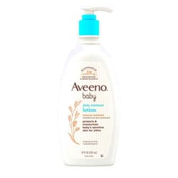 Aveeno Baby Daily Moisture Moisturizing Lotion for Delicate Skin with Natural Colloidal Oatmeal & Dimethicone, Hypoallergenic, Fragrance-, Phthalate- & Paraben-Free, 18 fl. oz (Package may vary) (Pack of 1)