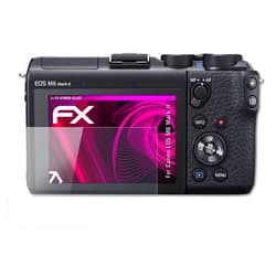 AtFoliX Plastic Glass Protective Film compatible with Canon EOS M6 Mark II Glass Protector, 9H Hybrid-Glass FX Glass Screen Protector of plastic