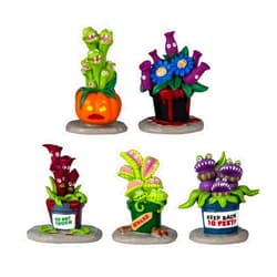 Lemax Hungry Houseplant Horror, set of 5#44314