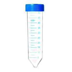 EISCO Centrifuge Tube, 50ml - Conical Shape - 2.5ml White Graduations, Non-Erasable Labeling Area - Polypropylene