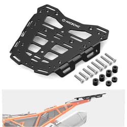 NICECNC Motorcycle Rear Luggage Rack Kit Back Luggage Rack Compatible with 790 Adventure 2019-2024, 890 Adventure 2020-2024, Black
