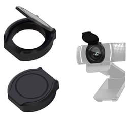 JCWINY 2 Pack Universal Webcam Cover, Desktop Computer External Webcam Lens Covers Shutter Cap Hood, Streaming Web Camera Privacy Cover Clip Compatible with Logitech HD Pro Webcams C270/C615/C920/C930e/C922X