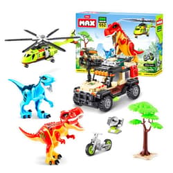 ZURU MAX-Dino Adventure US-Series 1-(552 pcs) Box PLAYSET Assorted