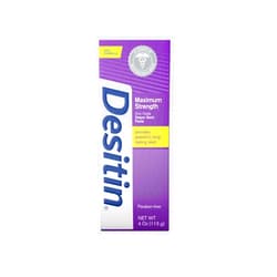 Johnson & Johnson Consumer Care Products Desitin Maximum Strength Diaper Rash Paste 4 oz tube (Pack of 6)