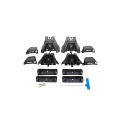 Rhino Rack Rhino-Rack Set of 4 Legs, Works with Vortex Bars & Pad & Clamp Kit, Made with Glass Infused Nylon, Locking Security Covers (RLKVA)