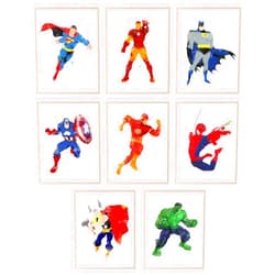BigWig Prints - Superhero Posters for Kids, Comic Book Wall Art, Superhero Room Decor for Boys, Avengers and Justice League Prints, Colorful Wall Decor for Bedroom or Playroom -Unframed 8 Pack (8x10)