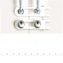 Reaeon Baby Proofing Cabinets, Sliding Cabinet Locks for Babies, Adjustable U Shaped Baby Safety Locks, Childproof Cabinet Latch for Kitchen, Bathroom, Drawer, Cupboard Doors Knobs & Handles (10Pack White)