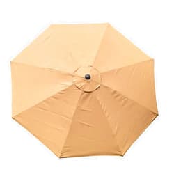 BELLRINO Decor Replacement ** Sand ** Strong & Thick Umbrella Canopy for 10ft 8 Ribs Sand (Canopy Only)