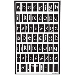 Armour Etch Over N Over Stencil Lower Case