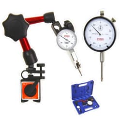 TÜRLEN Dial Indicator/Test Indicator/Mini Magnetic Base Fine Adjustment Set in Fitted Case