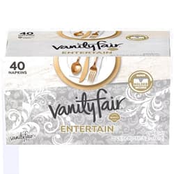 SILVER MOON Vanity Fair Entertain Classic Napkins 2 pack (40 ct)