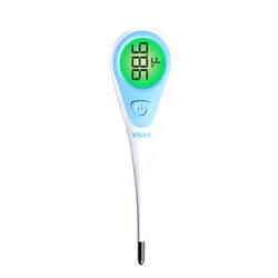 Vicks SpeedRead Digital Thermometer with Color-Coded Temperature Readings, Use as Oral Thermometer, Baby Rectal Thermometer or Under The Arm, Water Resistant, FSA and HSA Eligible
