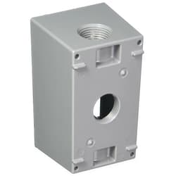 BELL 5386-0 Hubbell Raco 1-Gang Weatherproof Deep Box, Gray
