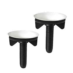 MXJZW 2 Pieces Faucet Hole Cover Sink Hole Cover Stainless Steel Kitchen Sink Hole Cover Kitchen Sink Tap Hole Plate Stopper Cover Blanking Metal Stainless Steel Plug (Black-styleB)