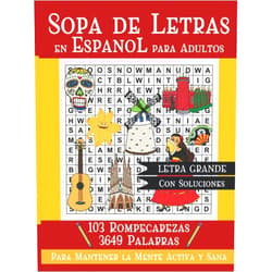 Aria Capri Publishing Group,Mauricio Vasquez,Devon Abbruzzese,Be.Bull Publishing Group Sopa de Letras en Espanol para Adultos: Busqueda de Palabras para Mantener La Mente Sana. Spanish Word Search for Adults and Seniors Large Print 3649 Words 103 Word Puzzles With Solutions
