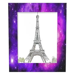 Fzsopd 11x14 Picture Frame Purple Nebula Galaxy Wooden Photo Frame for Wall and Tabletop Display Home Decor Office Wedding