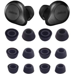BLUEWALL Ear Tips Eartips Earbuds Tips Ear Cushion Compatible with Elite 85t Active 85t Earbuds, Fit in Charging Case Earbud Covers Tips Compatible with 85t, S/M/L, 6 Pairs, Black