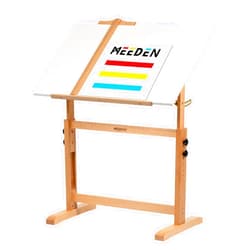 MEEDEN White Adjustable Drafting Table: 35.5