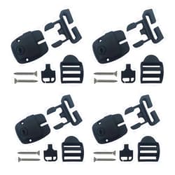 Huouo 4 Set Spa Hot Tub Cover Broken Latch Repair Kit have Slot - Replace Latches Clip Lock with Keys and Hardwares