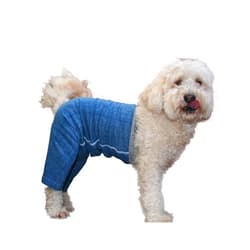Mozzie Pants Original Dog Pants, E-Collar Alternative, Dog Diaper, Dog Pajamas, Large Dog, Blue
