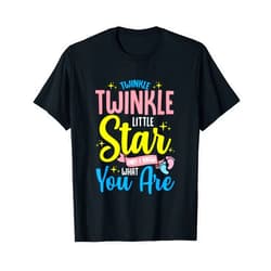 Tropique Baby Shower Gift Apparel Twinkle Twinkle Little Star! Keeper of The Gender T-Shirt