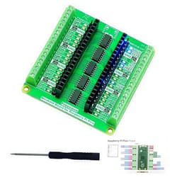 Freenove Breakout Board for Raspberry Pi Pico/Pico H/Pico W, Terminal Block Shield with Pin Header, GPIO Status LED