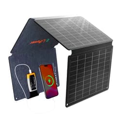 E-LiPower Portable Solar Panel 36W High-Efficiency Foldable SunPower Solar Panels with USB QC and PD Quick Charge for Camping, Hiking, Outdoor Trip, Compatible with iPhone, ipad,Samsung, Laptop, Power Station