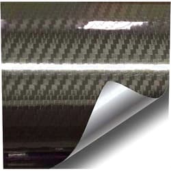 VVIVID Epoxy High Gloss Carbon Vinyl Automotive Wrap Film DIY Easy to Install No Mess (1ft x 5ft, Black)