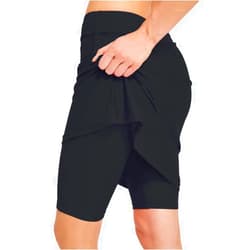 Micosuza Womens Skirted Swim Short Sun Protective UPF 50+ Swimming Bottom with Attached Skirt