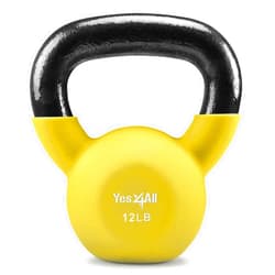 Yes4All Neoprene Coated/Adjustable Kettlebell & Kettlebell Sets - Hand Weights for Home Gym & Dumbbell Weight Set training