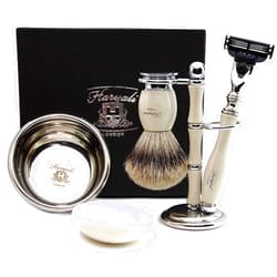 Haryali London Mens Grooming Shaving Kit-Ivory