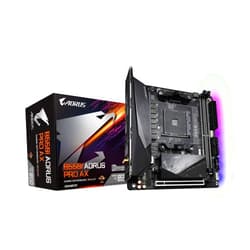 GIGABYTE B550I AORUS PRO AX (AM4 AMD/B550/Mini-Itx/Dual M.2/SATA 6Gb/s/USB 3.2 Gen 1/WiFi 6/2.5 GbE LAN/PCIe4.0/Realtek ALC1220-Vb/DisplayPort 1.4/2xHDMI 2.0B/RGB Fusion 2.0/DDR4/Gaming Motherboard)