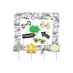 The DaPai Money Party Inflatable Photo Booth Selfie Frame & Photo Props Set Giant Bill Dollar Party Blow Up Picture Frame for Birthdays Casino Weddings Bachelorette Retirement Graduations Party Decor