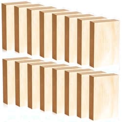 Aweyka 16 Pack Unfinished Wood Blocks for Crafts, 5 X 3 X 1 Inch MDF Wood Board Wooden Rectangle Blocks Craft Panels for Art and Crafts, Engraving, Painting, DIY Projects, Chip Carving