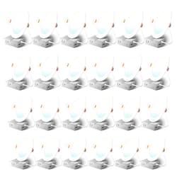 Amico 24 Pack 6 Inch 5CCT Ultra-Thin LED Recessed Ceiling Light with Junction Box, 2700K/3000K/3500K/4000K/5000K Selectable, 1050 Lumens, Dimmable Canless Wafer Downlight, 12W Eqv 110W-ETL&FCC