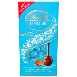Lindt Lindor Milk Caramel Sea Salt Chocolate Truffles, 150g/5.2oz (Shipped from Canada)