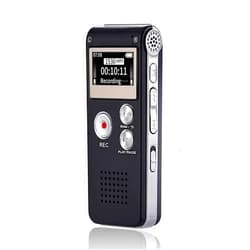 Sunlan Digital Voice Recorder 16GB Voice Recorder with Playback for Lectures - USB Rechargeable Dictaphone Upgraded Small Tape Recorder Device