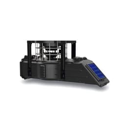 American Hunter Sunslinger Digital Weather Resistant Hunting Deer Game Feeder Kit with Integrated Solar Panel (6v Spring Top Battery Sold Separately) |Metal Spin Plate | Easy Setup